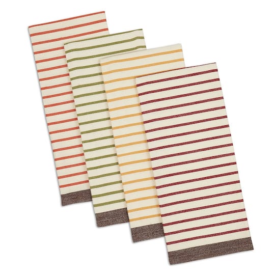 DII® Harvest Prep Stripe Woven Dishtowel Set